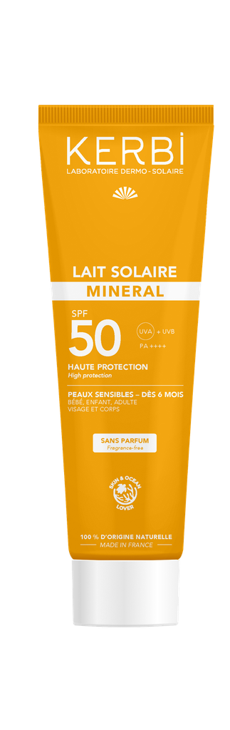 Lait solaire SPF50 - sans parfum 6mois 150g*